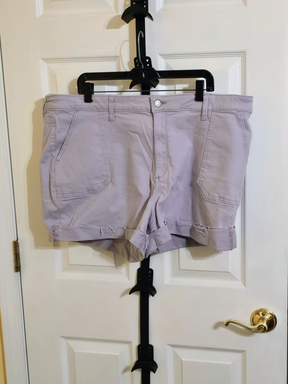 Sonoma Lavender Roll-Hem Cotton Shorts